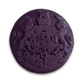 Deep Wine Lion Rampant Shield Blazer Button (Made in Spain)