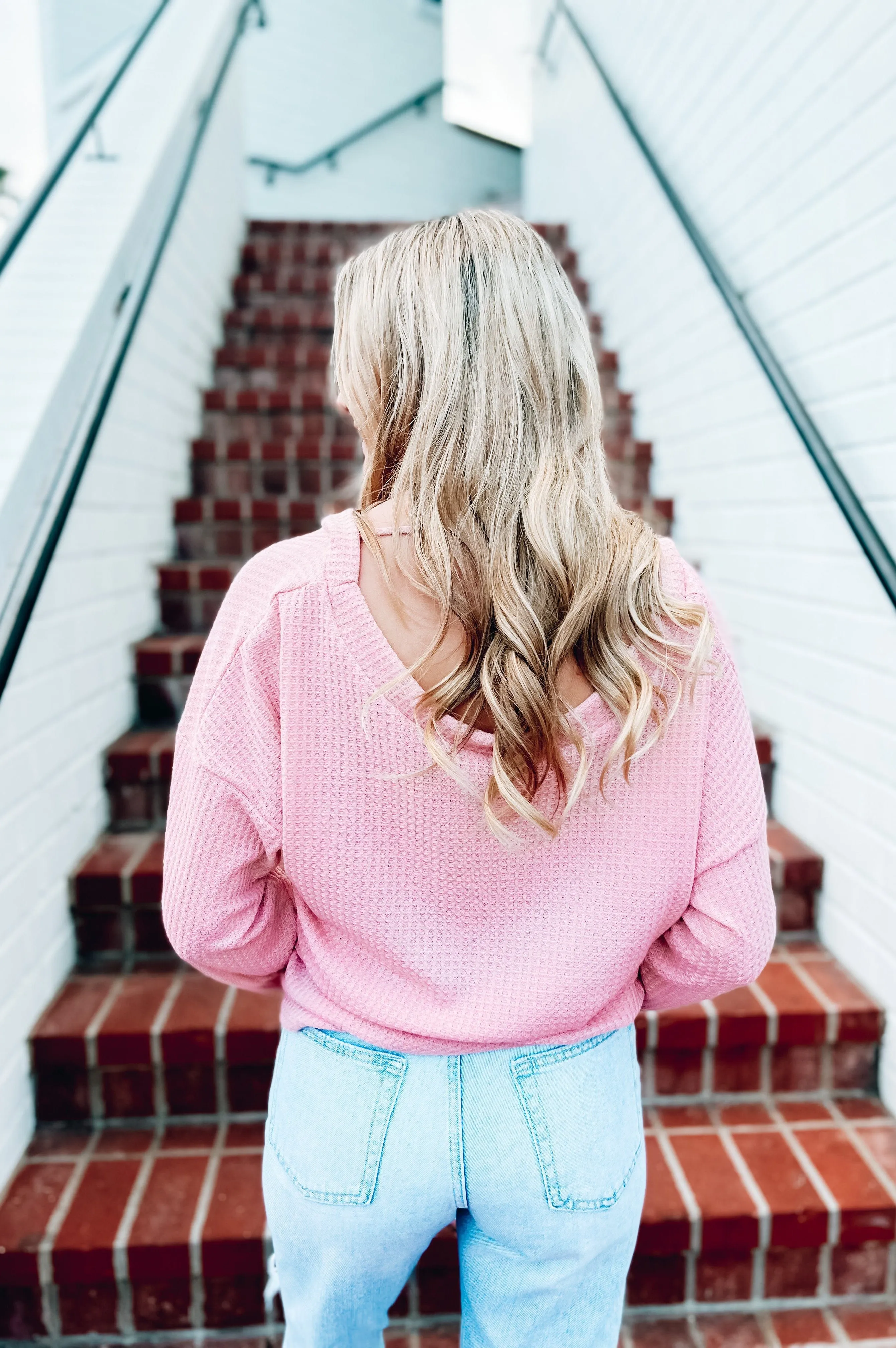 Delightful Waffle Knit Top