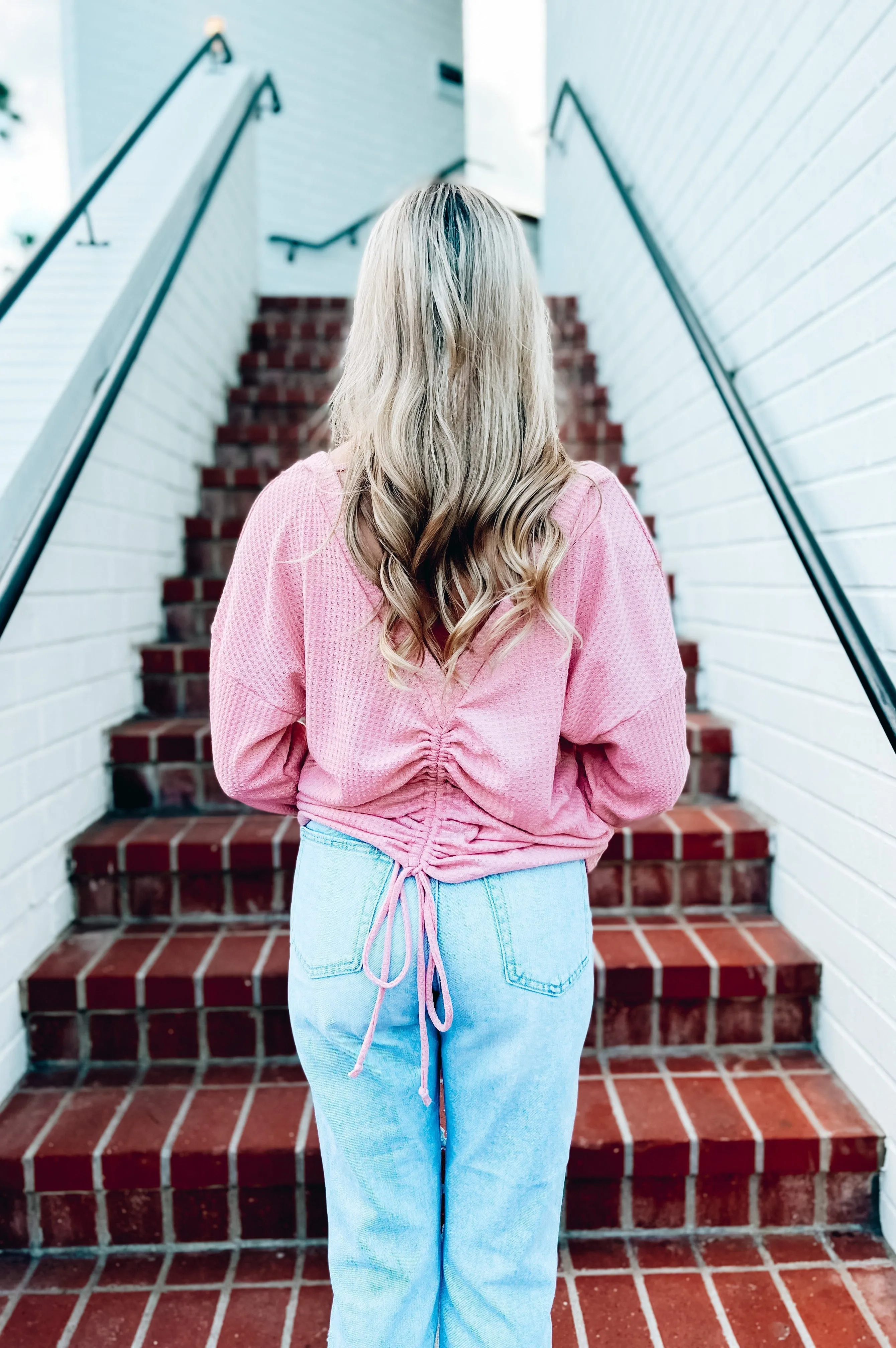 Delightful Waffle Knit Top