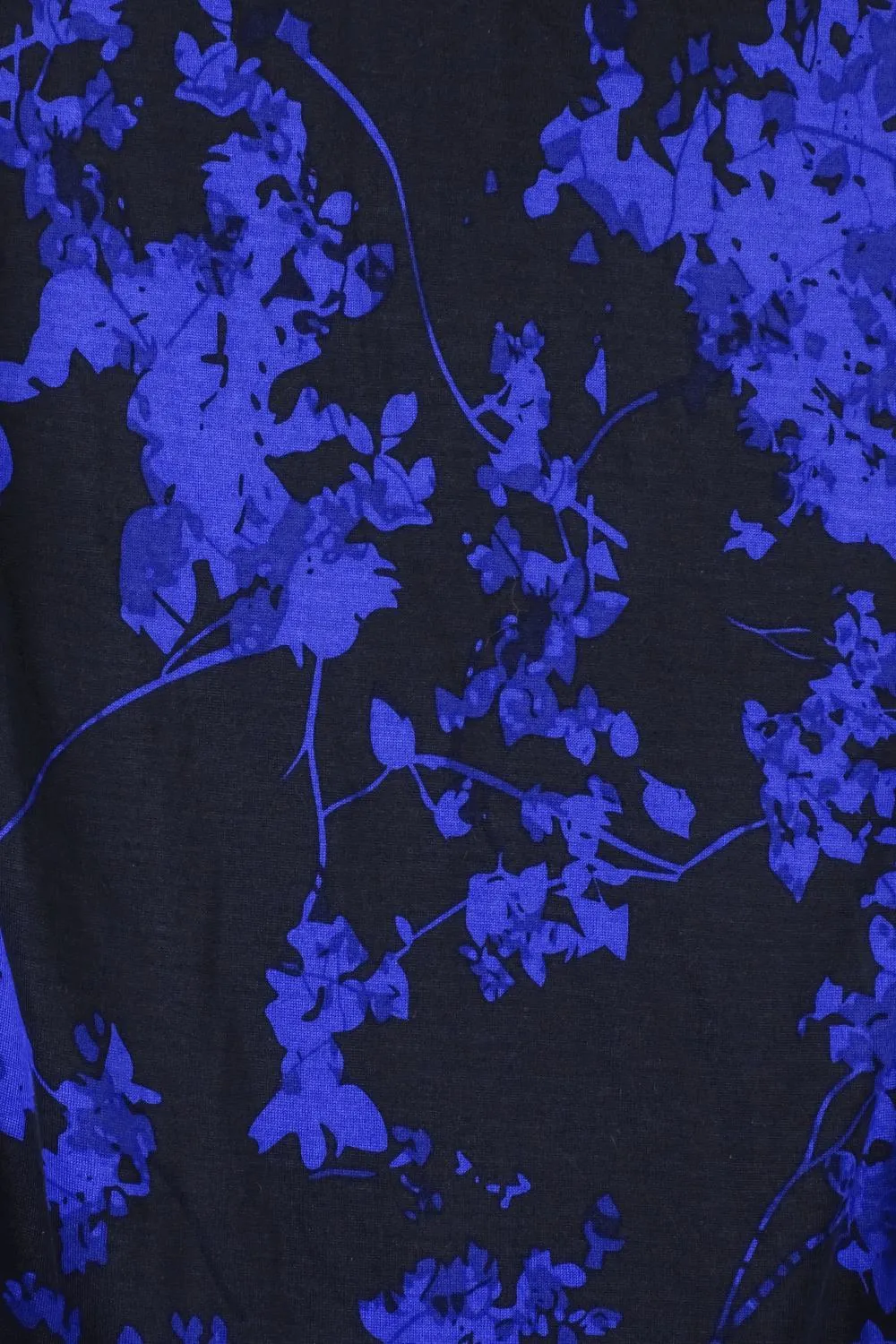 Diane Von Furstenberg Black And Blue Floral Dress (AU 8)