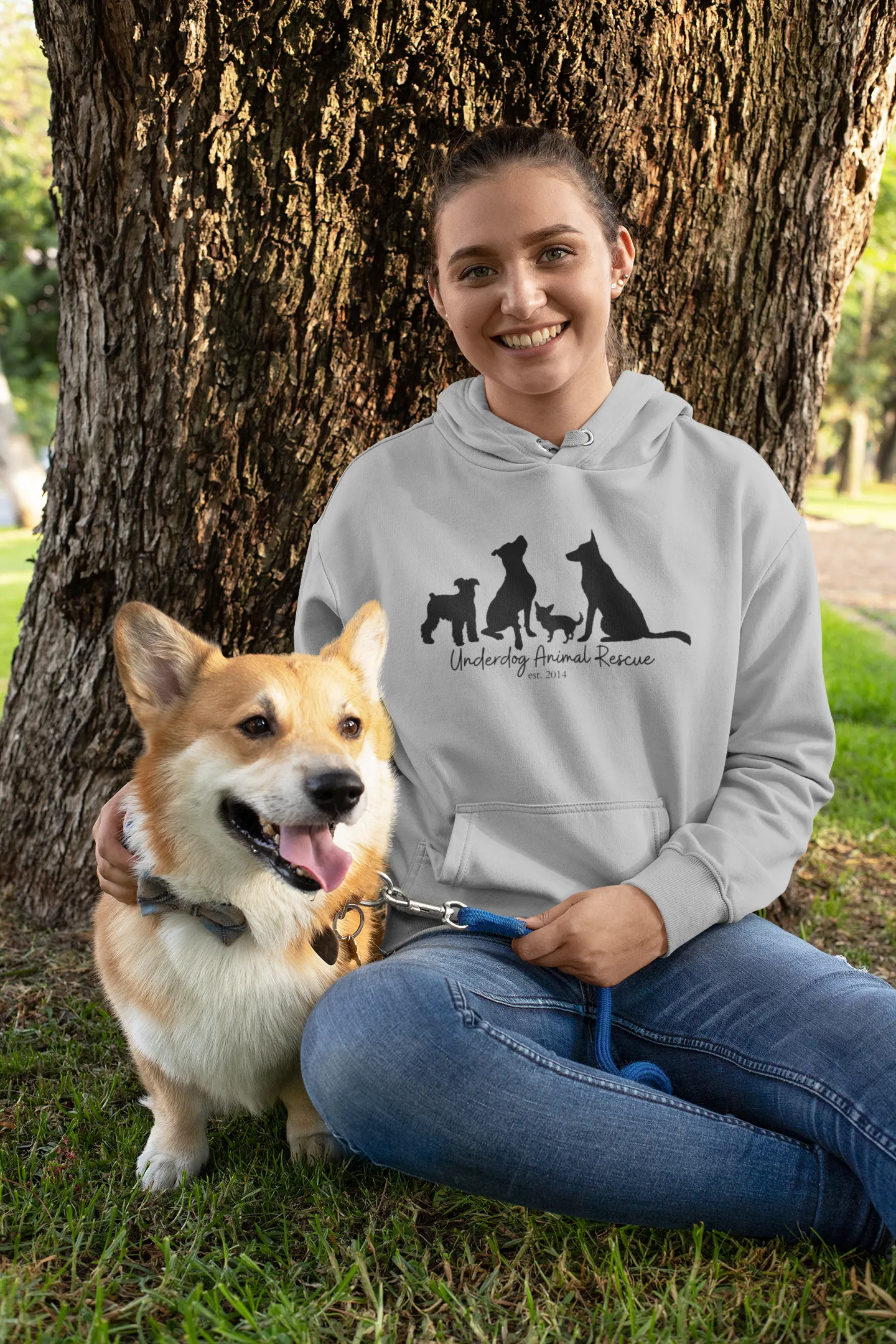 Dog Silhouette - Unisex Pullover Hoodie