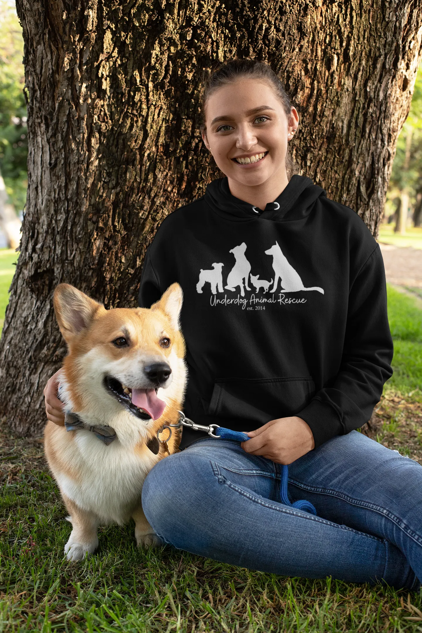 Dog Silhouette - Unisex Pullover Hoodie