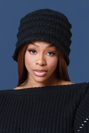 Dream It Crochet Bucket Hat - Black