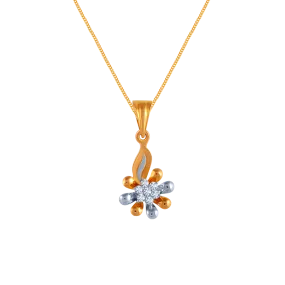 Dual Colour Floral Pendant