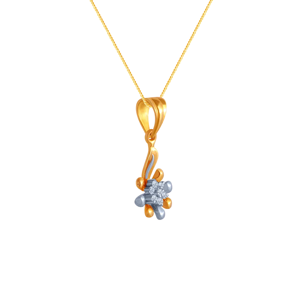 Dual Colour Floral Pendant