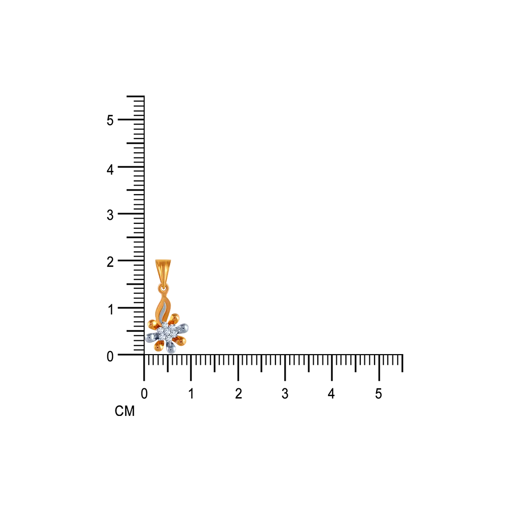 Dual Colour Floral Pendant