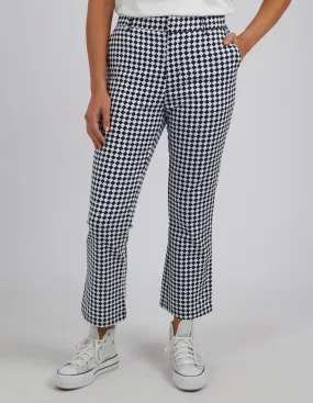Elm Zest Pant 8128073 - Navy Checkerboard