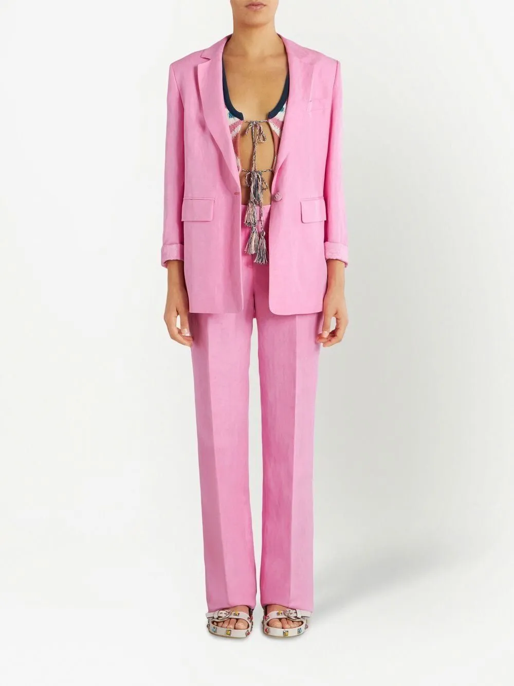 ETRO Tailored Linen and Silk Blazer - SS23 Collection
