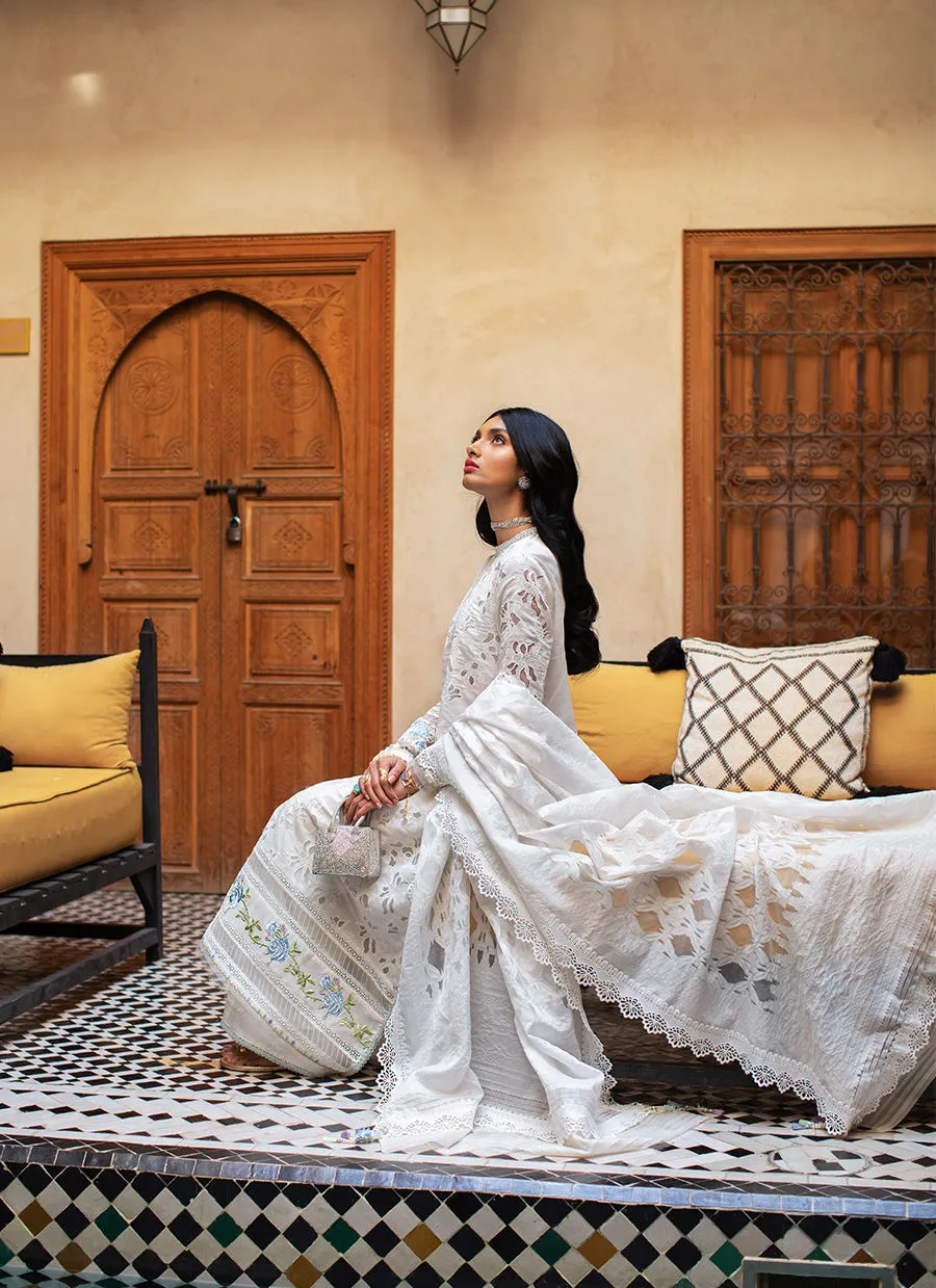 Farah Talib Aziz Luxury Lawn Collection 2023 – Ourika Ivory