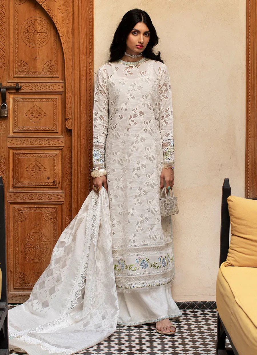 Farah Talib Aziz Luxury Lawn Collection 2023 – Ourika Ivory