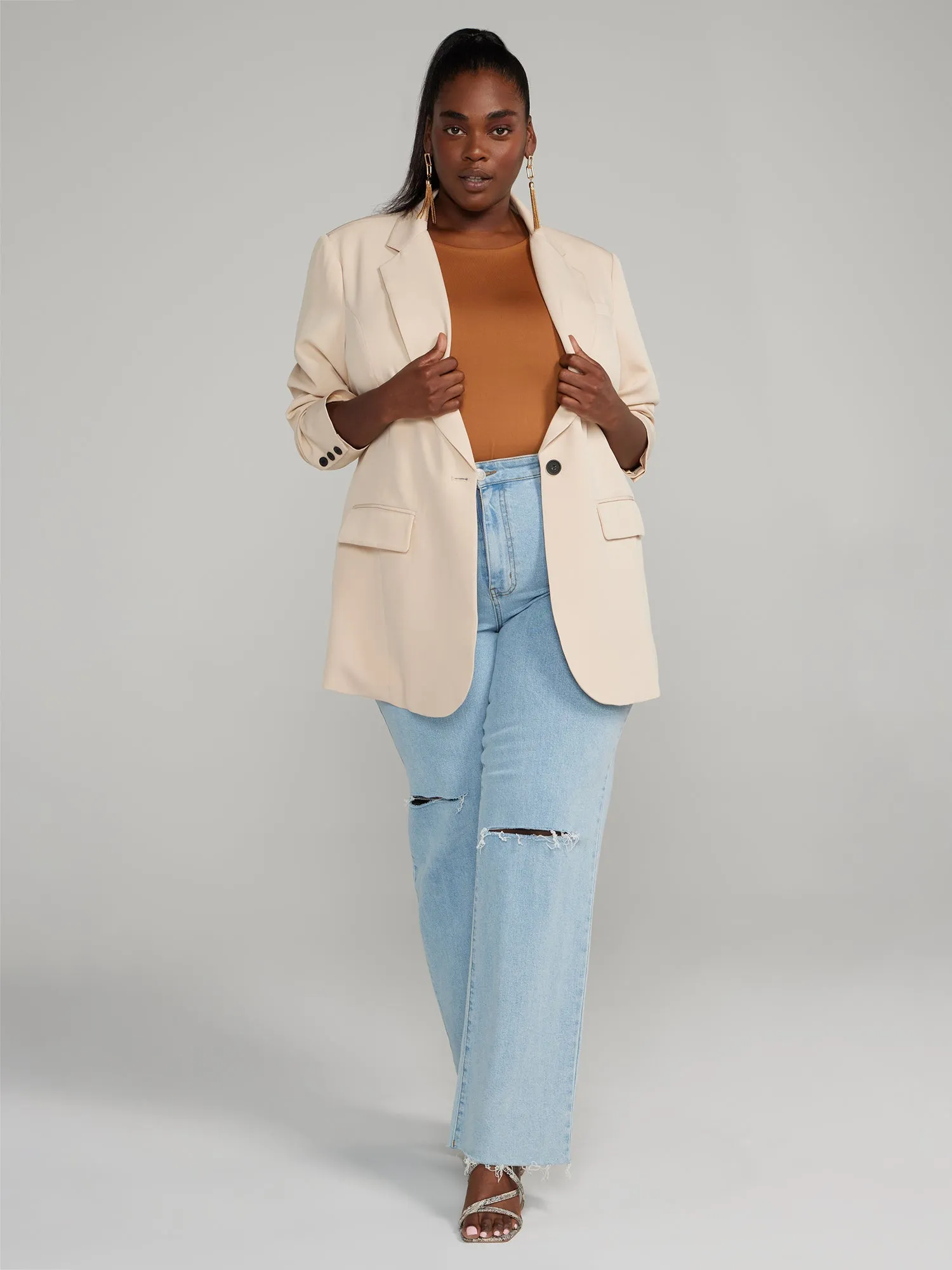 Fashion To Figure - Single Breasted Blazer