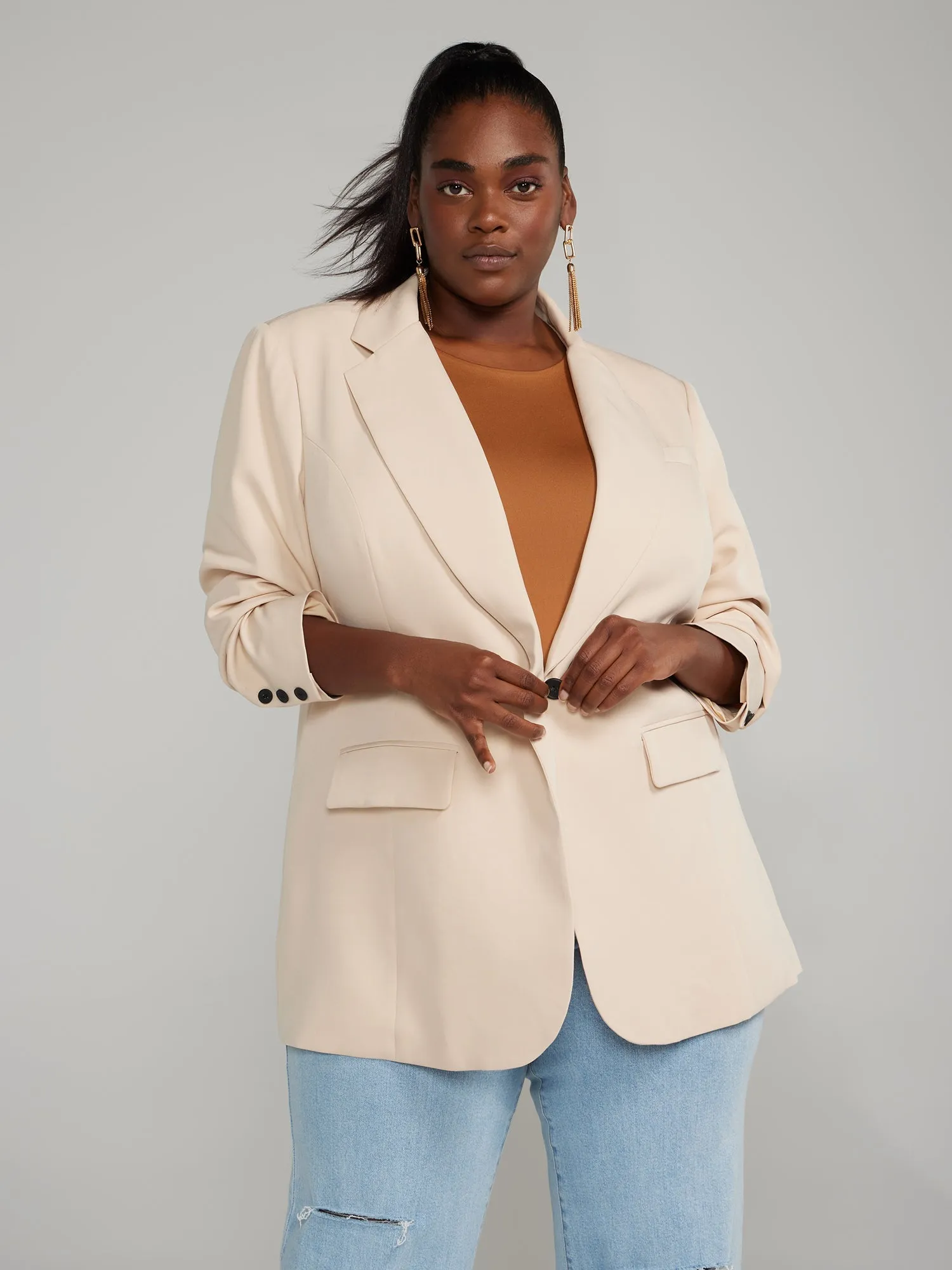 Fashion To Figure - Single Breasted Blazer