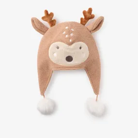 Fawn Aviator Knit Baby Hat - Select Size