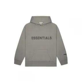 FEAR OF GOD ESSENTIALS Pullover Hoodie Applique Logo Cement