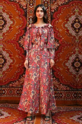 Fez - Bow Top & High Rise Pant Set