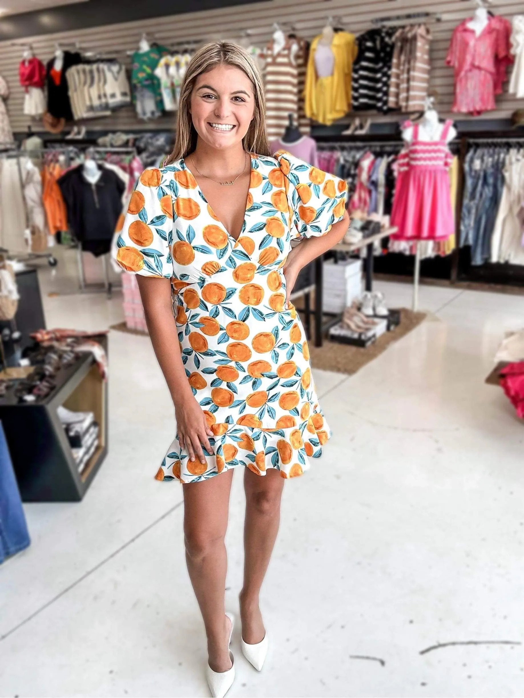 Field Of Citrus Dress