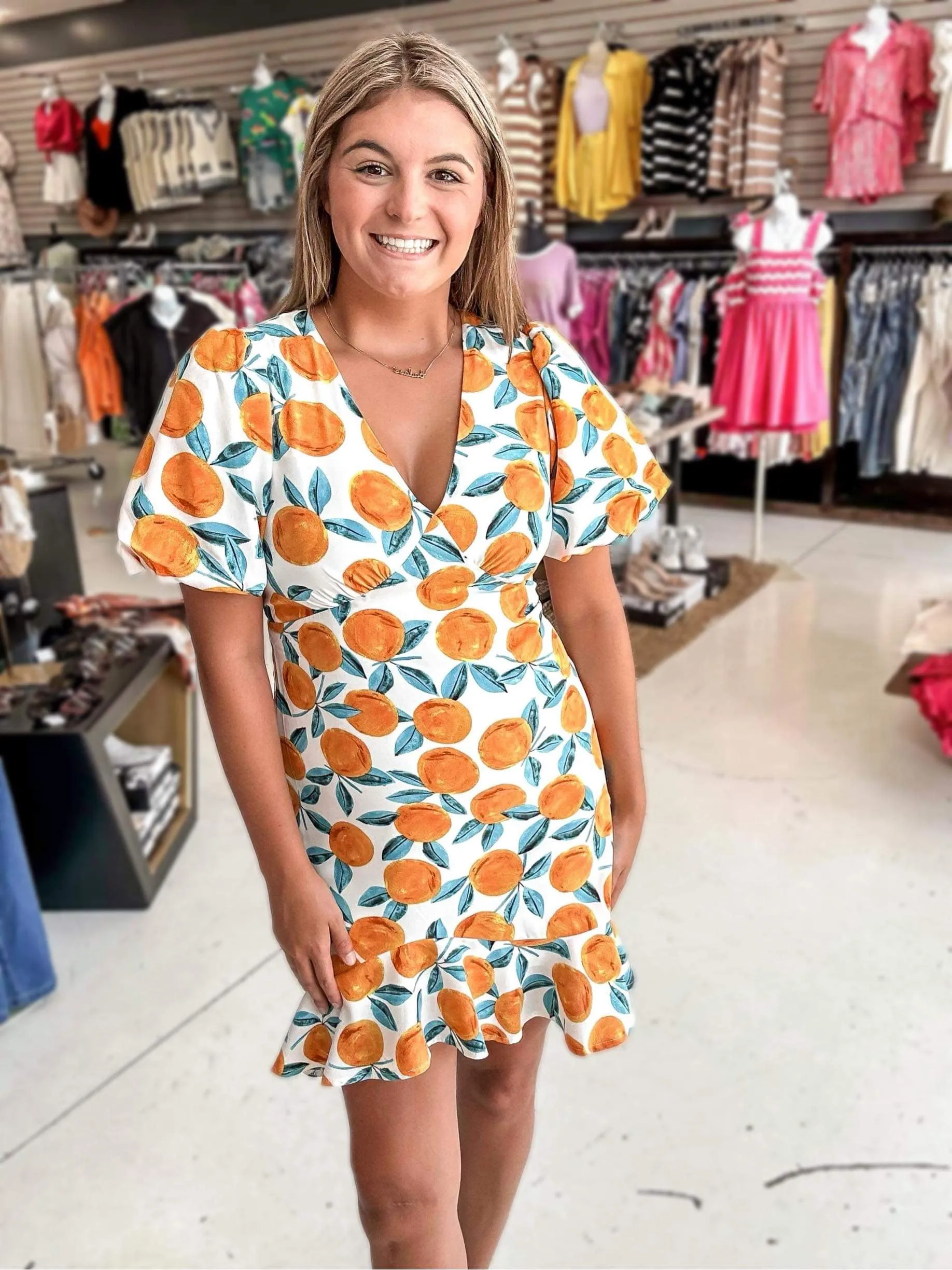 Field Of Citrus Dress