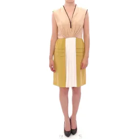 FILOS Multicolor Silk Sheath Dress Sleeveless