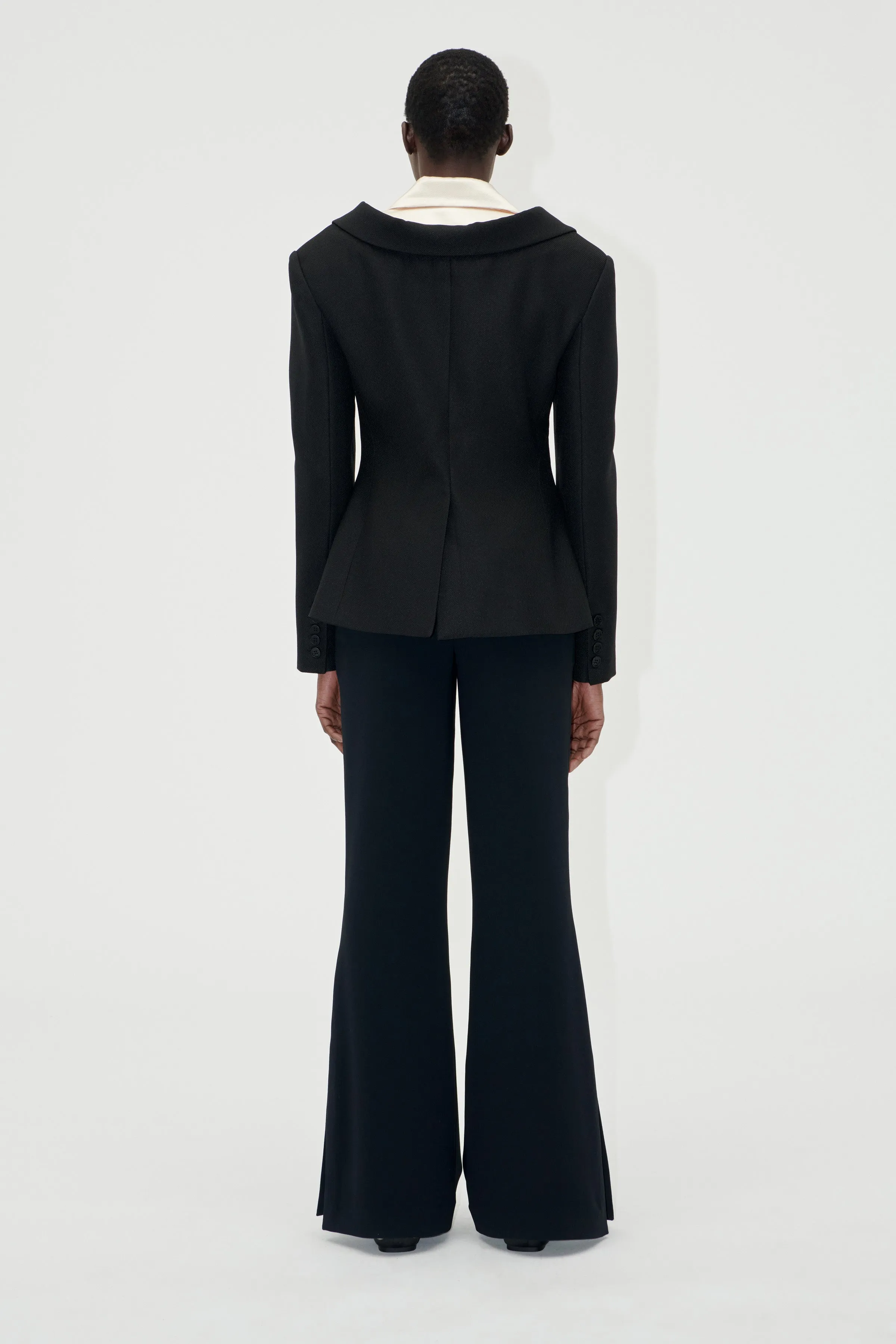 Flared Long Pants - Black