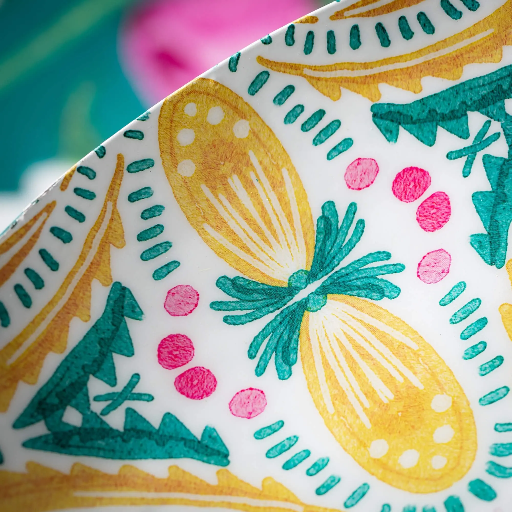 Floral Colorful Serving Bowls