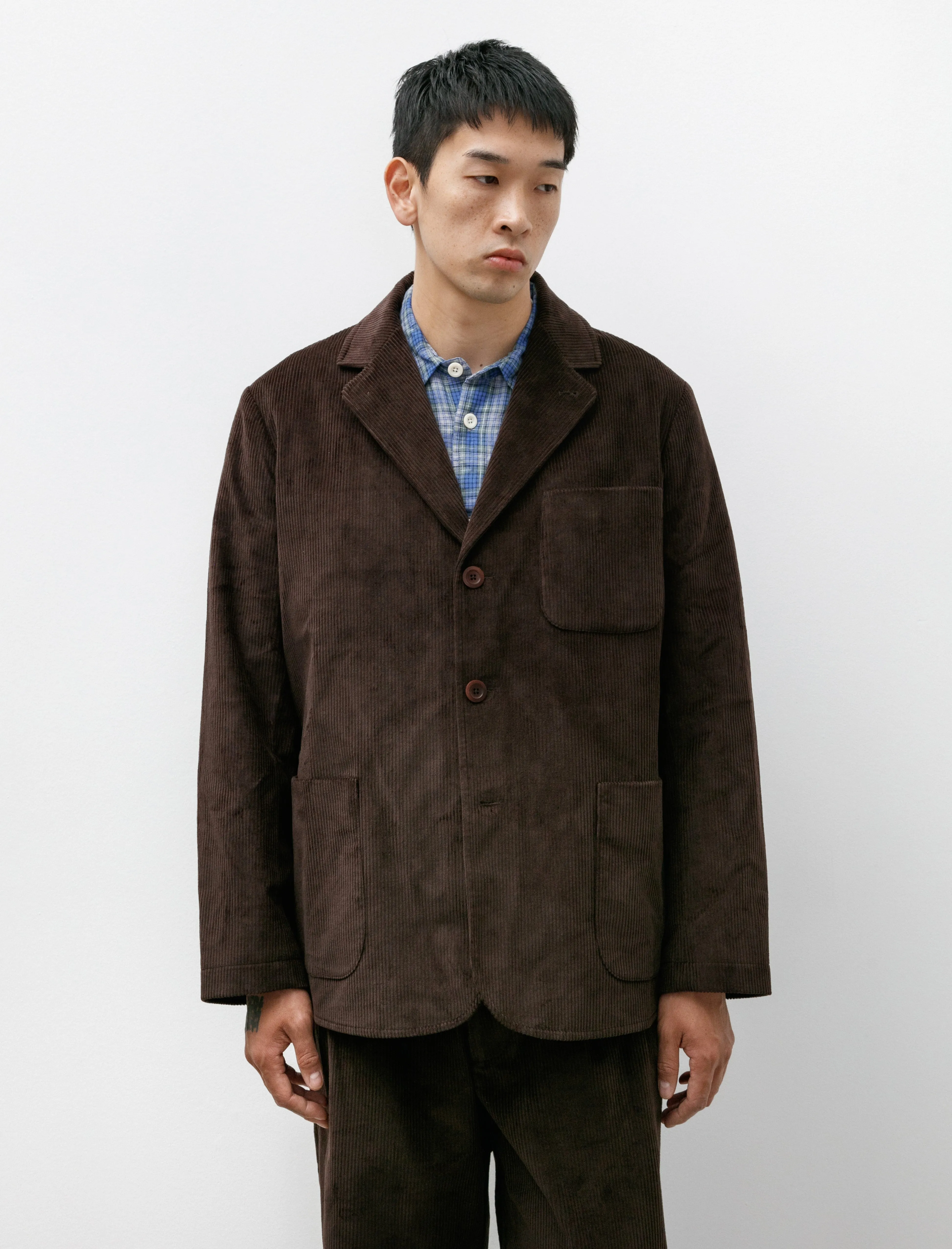 Gardening Blazer Brown Corduroy