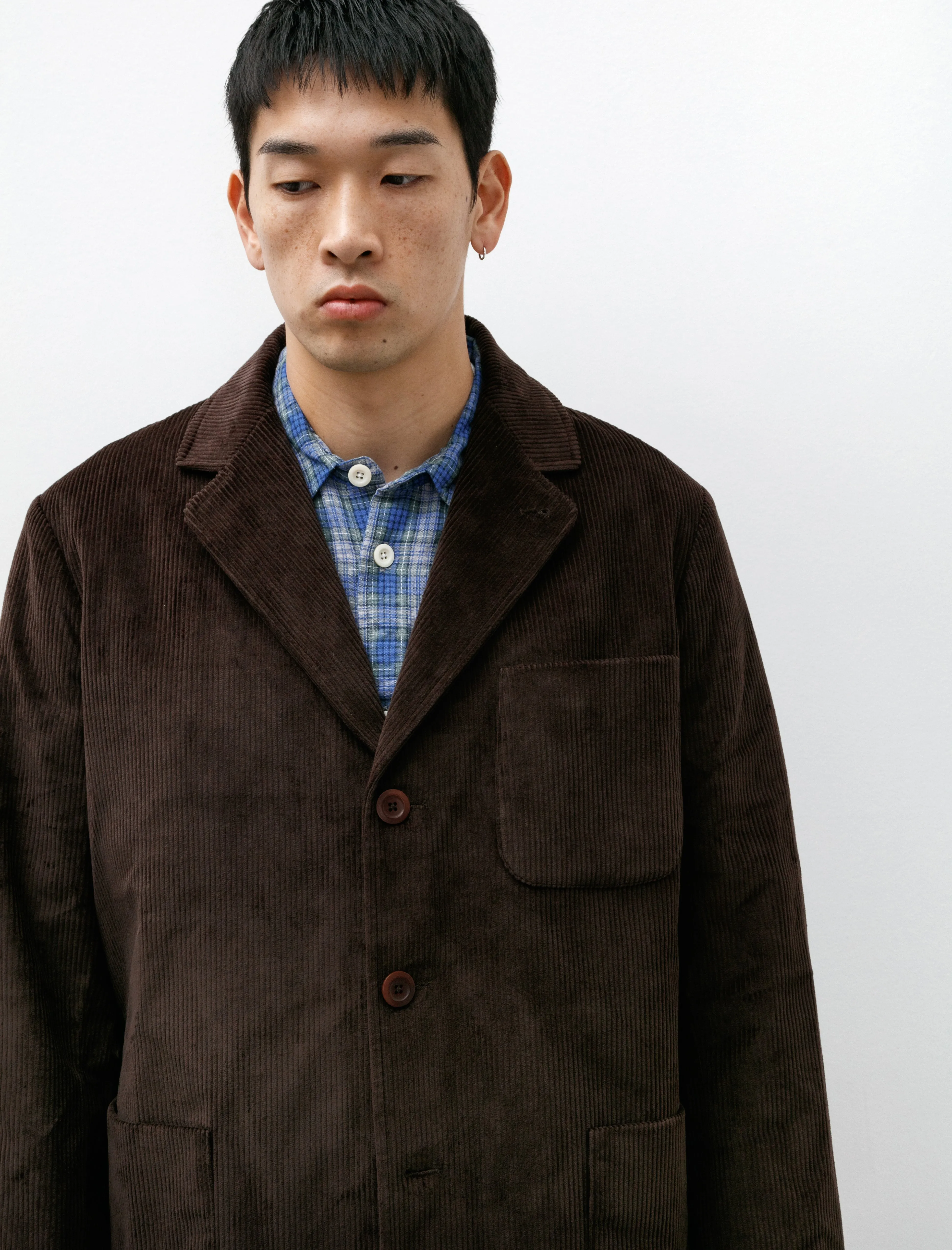 Gardening Blazer Brown Corduroy