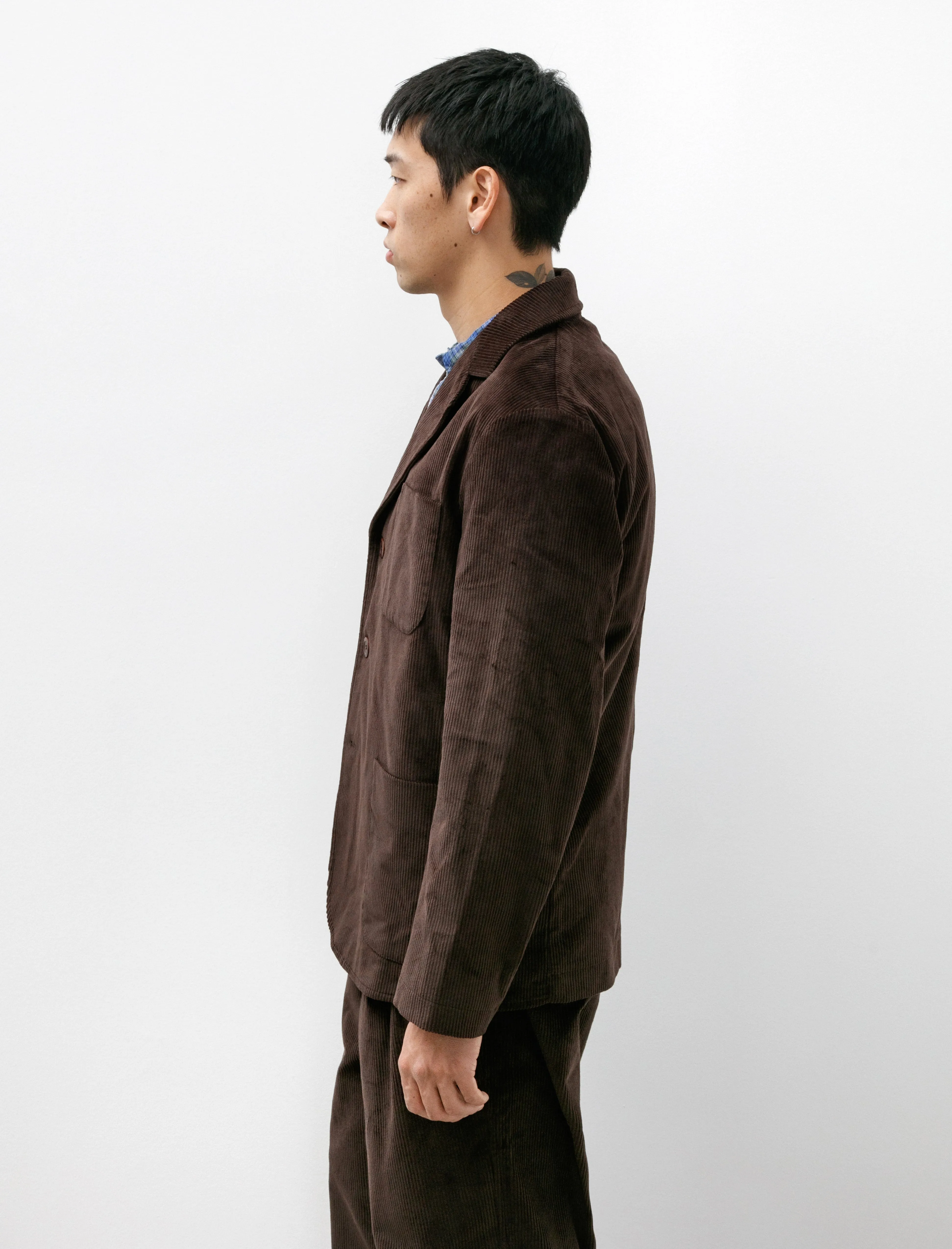 Gardening Blazer Brown Corduroy