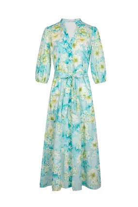 GDS Brielle Floral Linen Dress | Blue