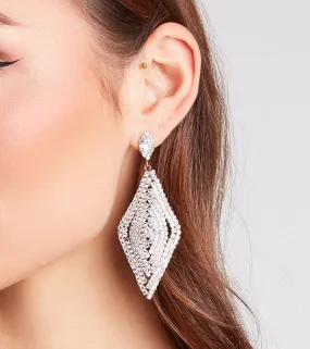 Glitzy Era Rhinestone Statement Earrings