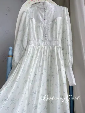 Gunne sax Replica 70s Lace Panel Floral Prairie Dress