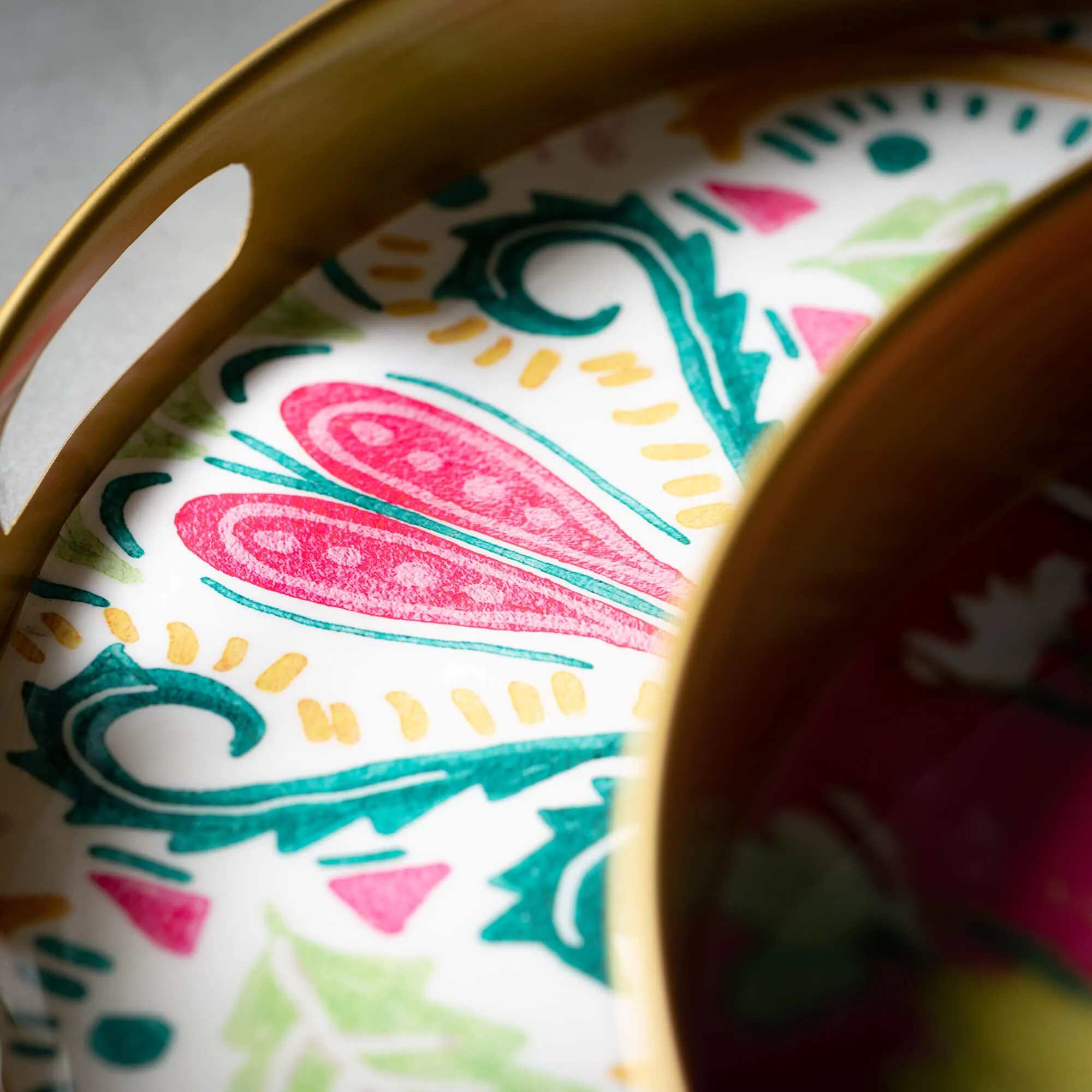 Gygi Inspired Floral Tray Set