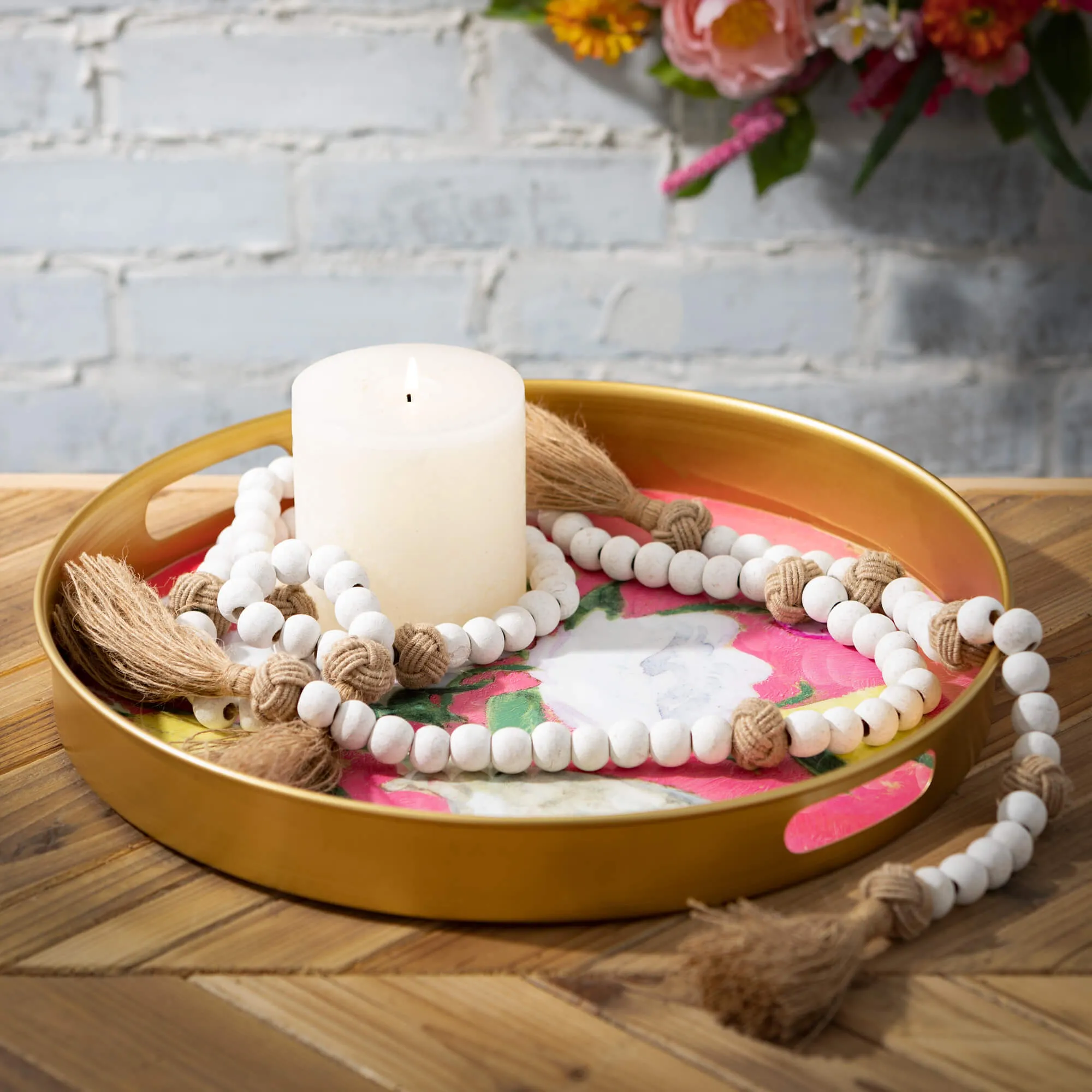 Gygi Inspired Floral Tray Set