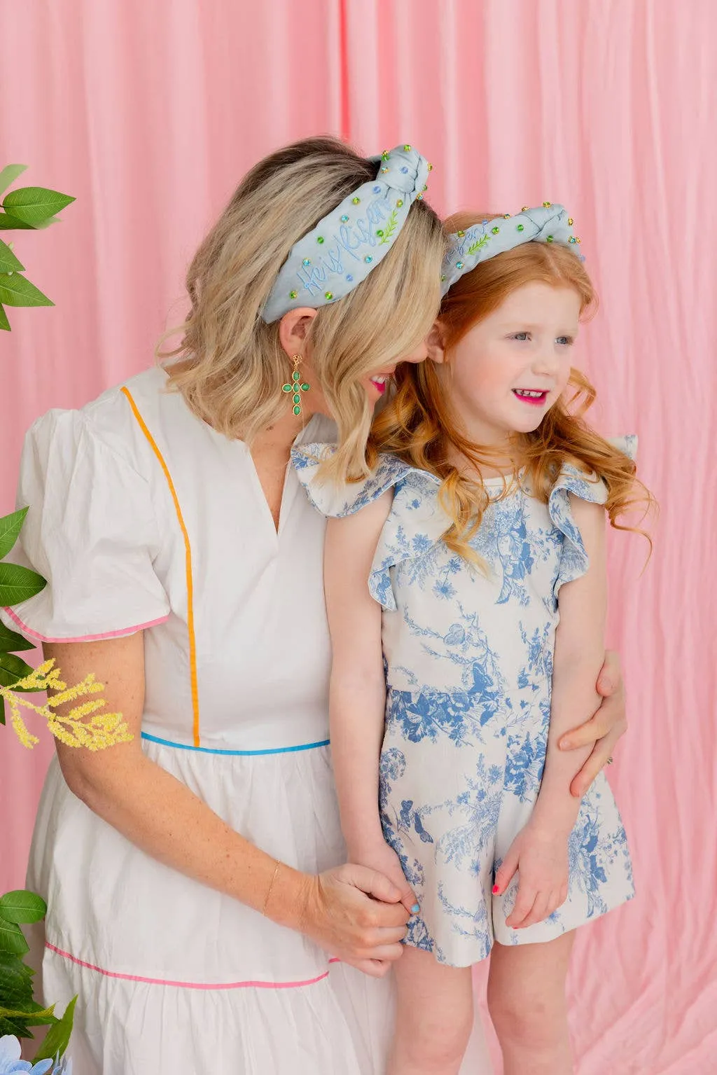 He is Risen Embroidered Crystal Headband