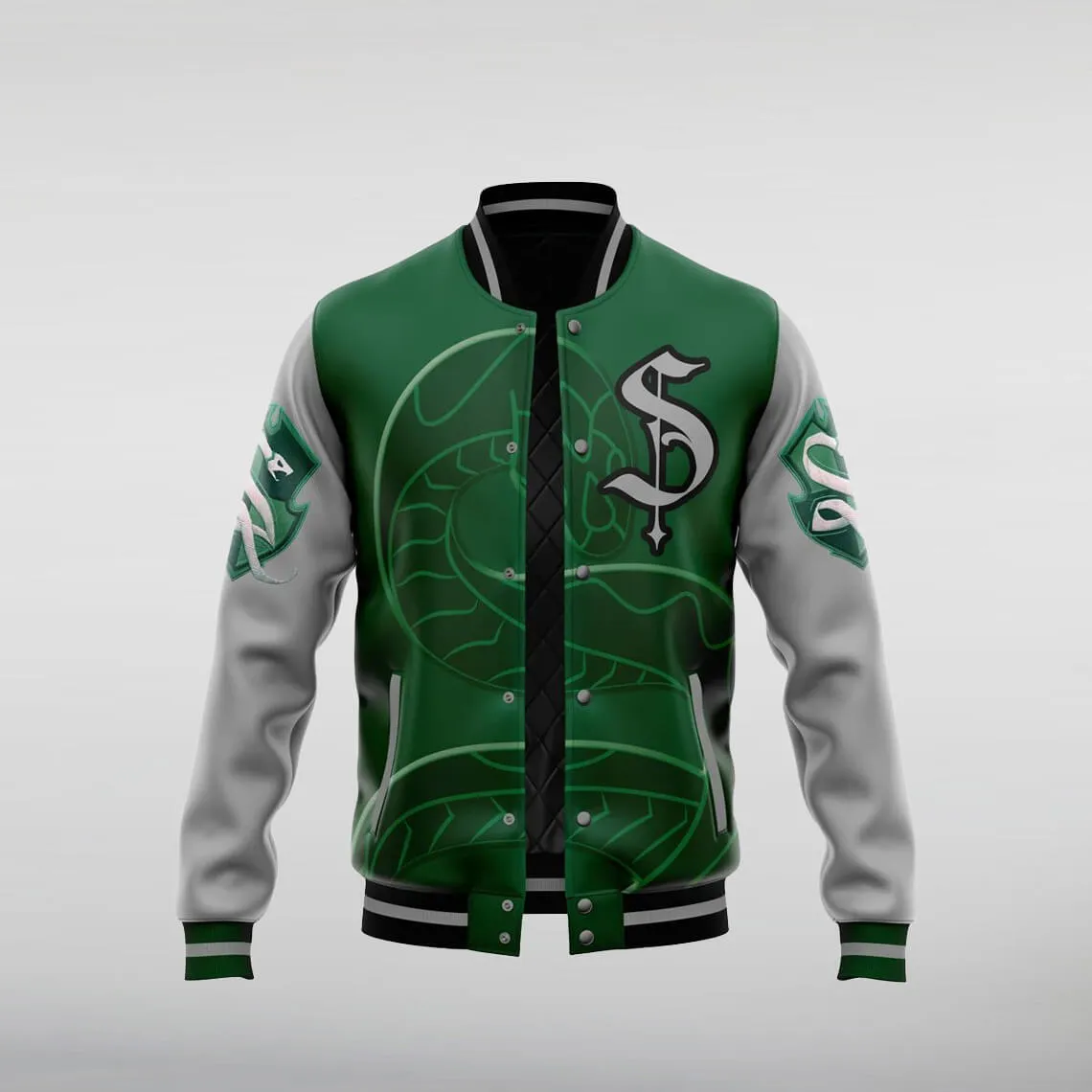 Hogwarts Harry Potter Slytherin Letterman Jacket