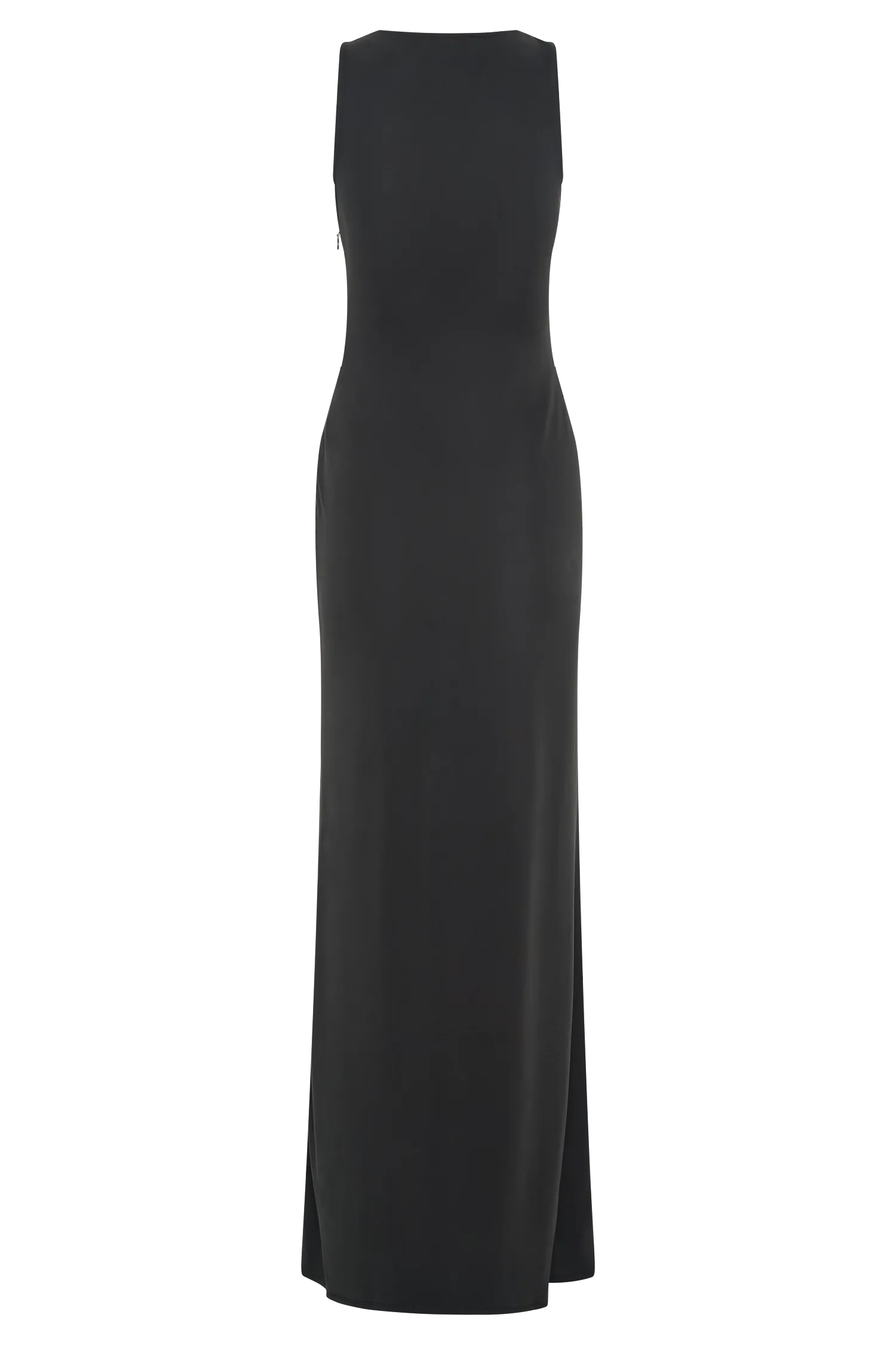 Kassidy Peached Jersey Maxi Dress - Black