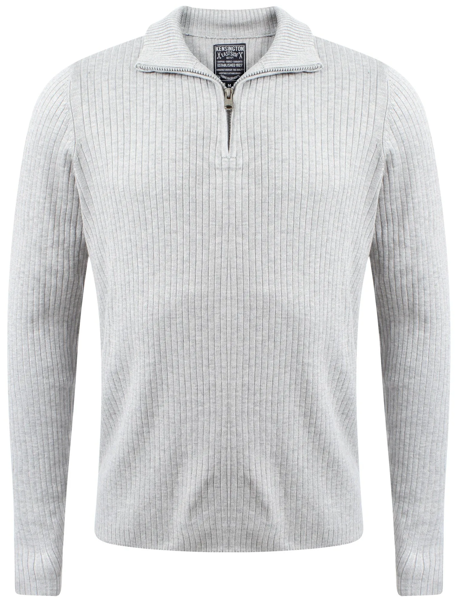 Kensington Eastside Beswick Jumper in Light Grey Marl