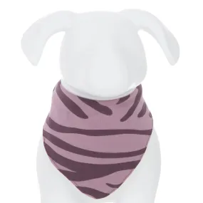 Kickee Pants Print Dog Bandana - Elderberry Zebra Print 1st Delivery
