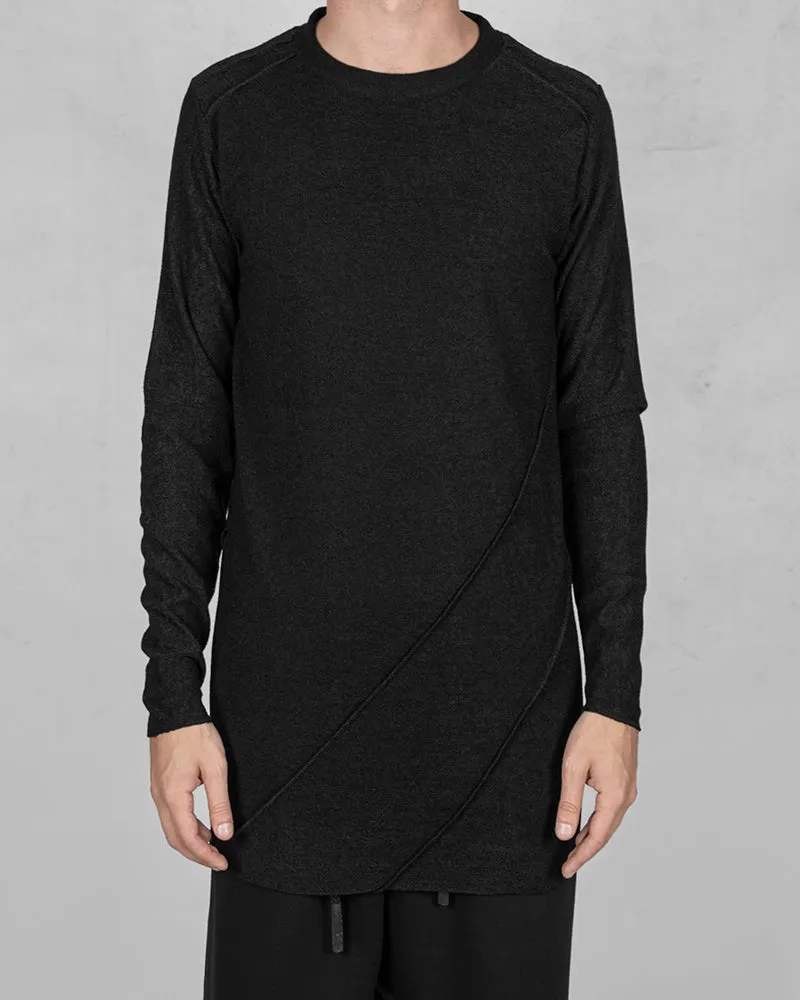 Knit long sleeve sweater