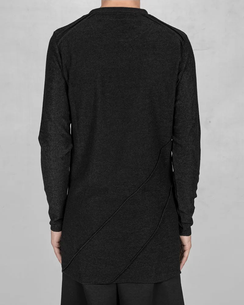 Knit long sleeve sweater