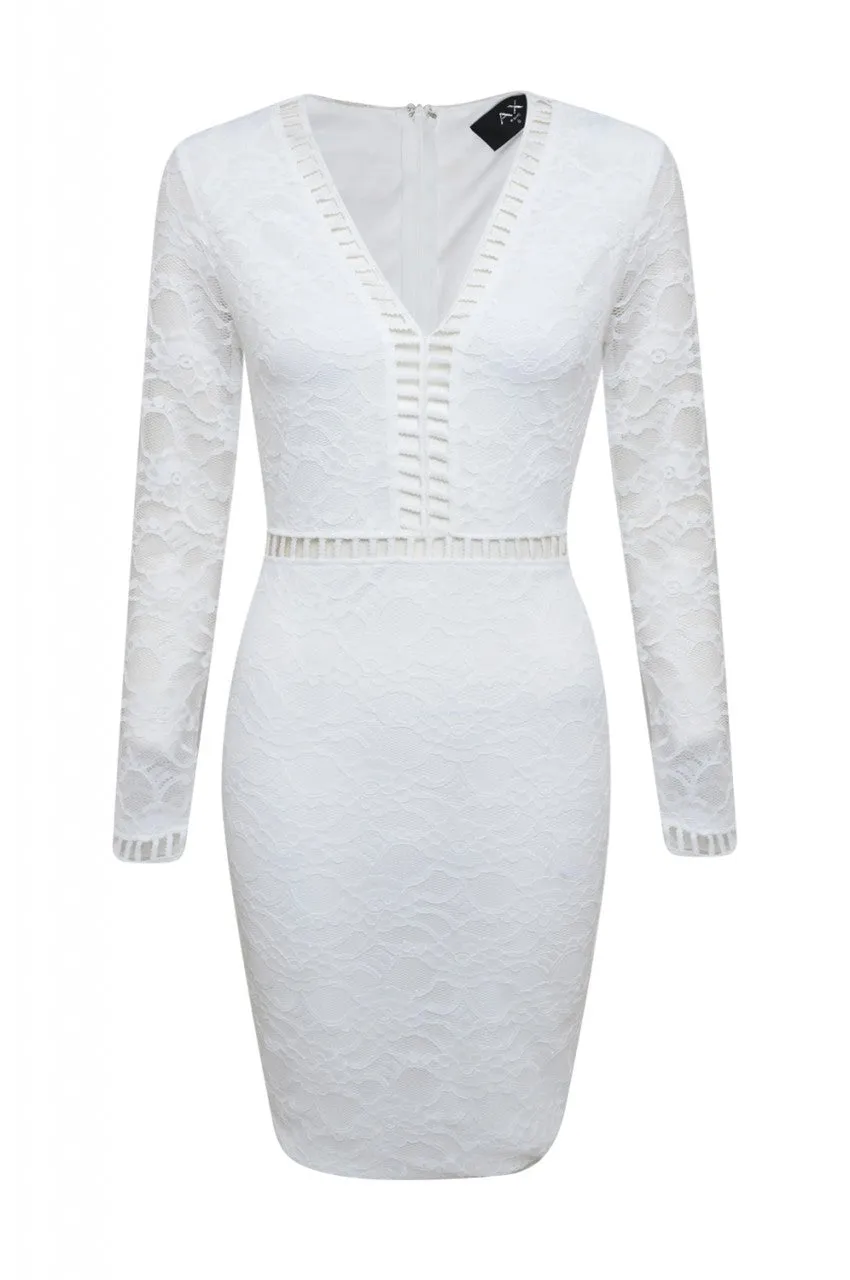 Lace Ladder Detail Dress
