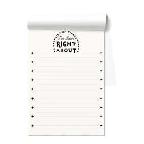 List Of Things I Have Been Right About Notepad