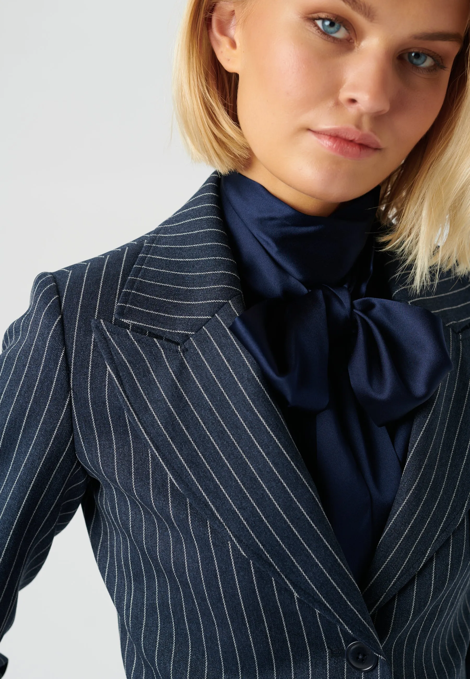 LIVIA (P)-Blue Melange Stripe
