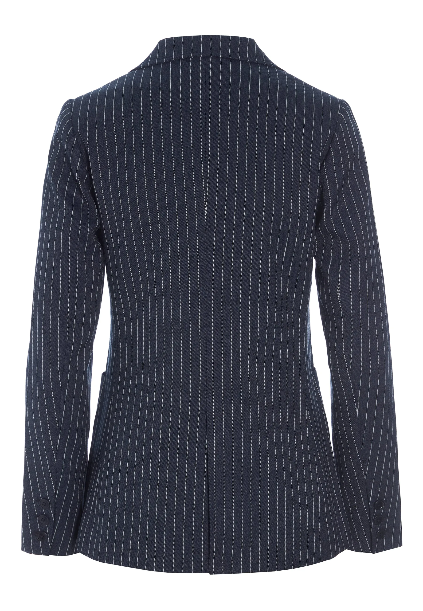 LIVIA (P)-Blue Melange Stripe