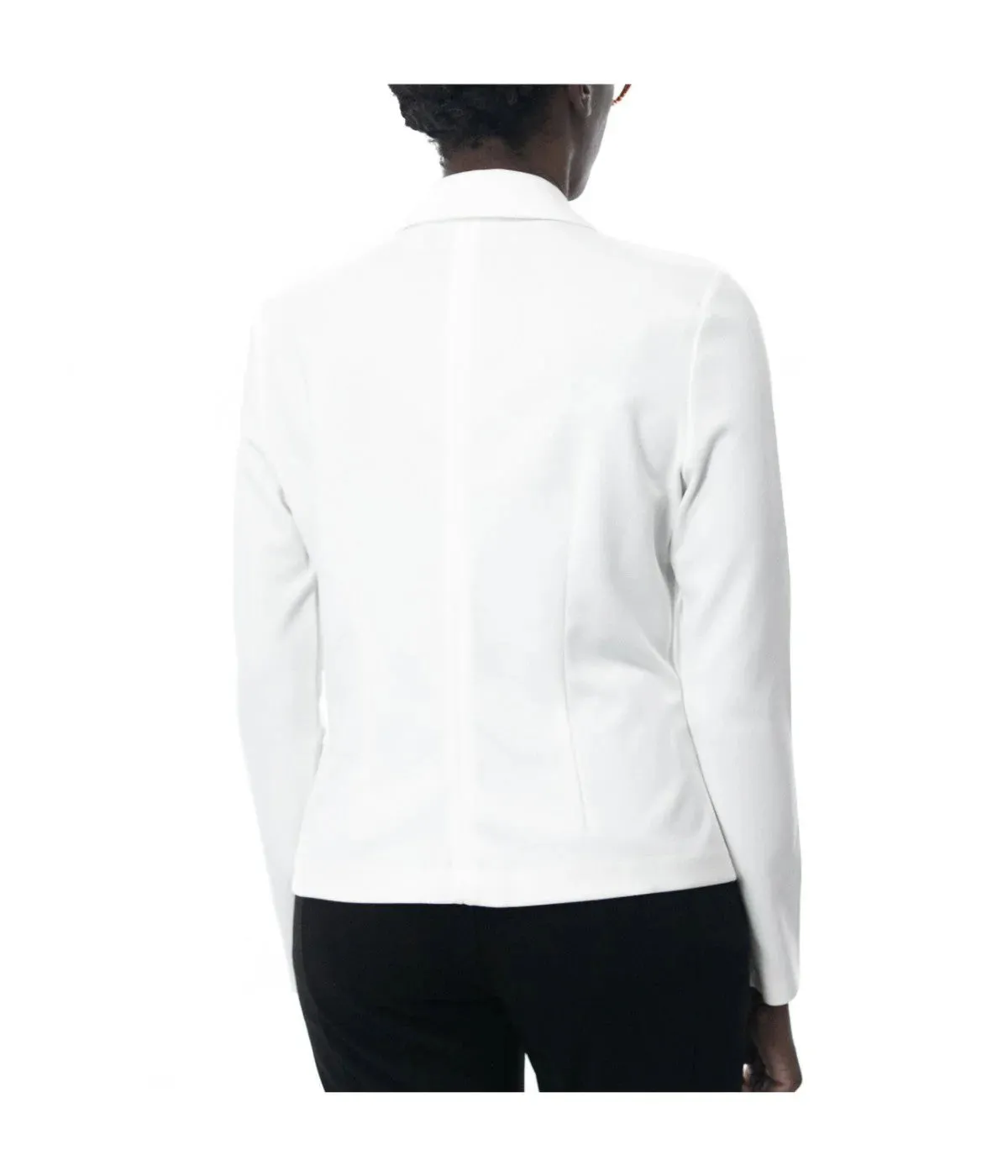 Long  Sleeve Crop Blazer Ivory