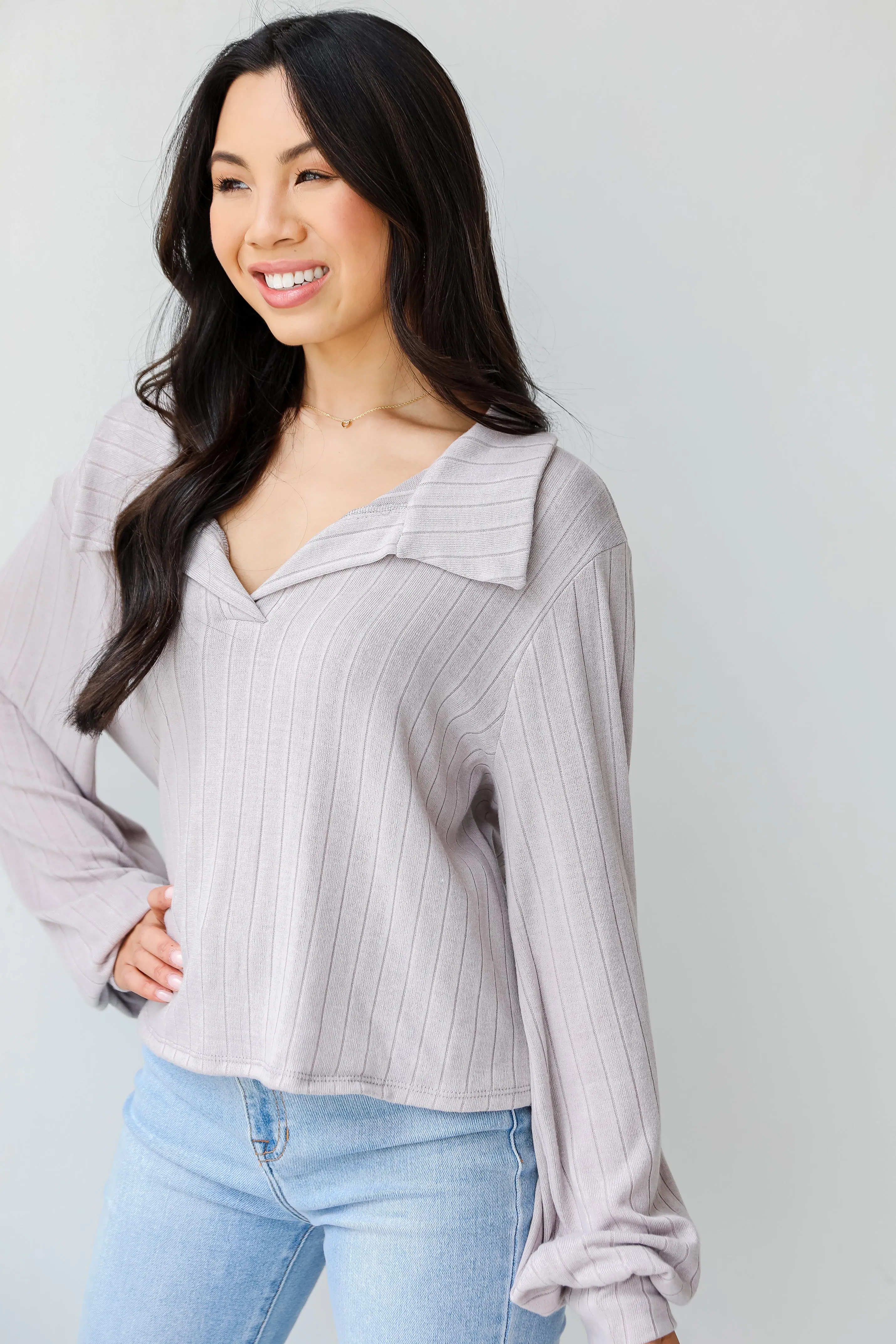 Love Your Look Collared Knit Top