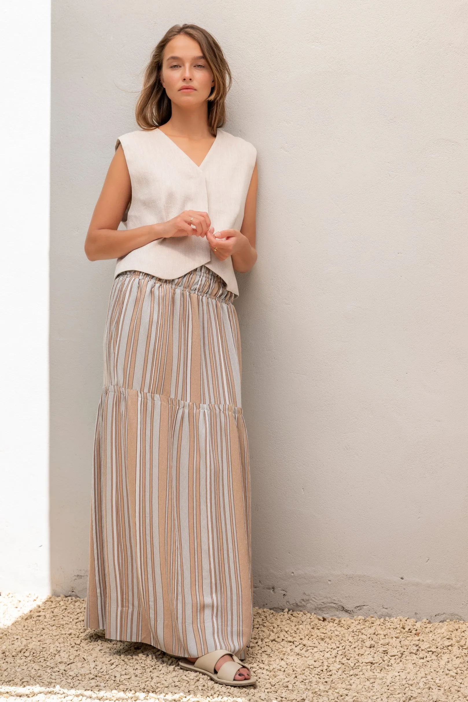 MANOA GILET BEIGE