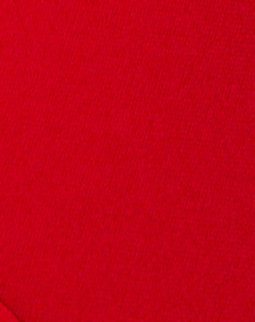 Marche Wrap Top in Red