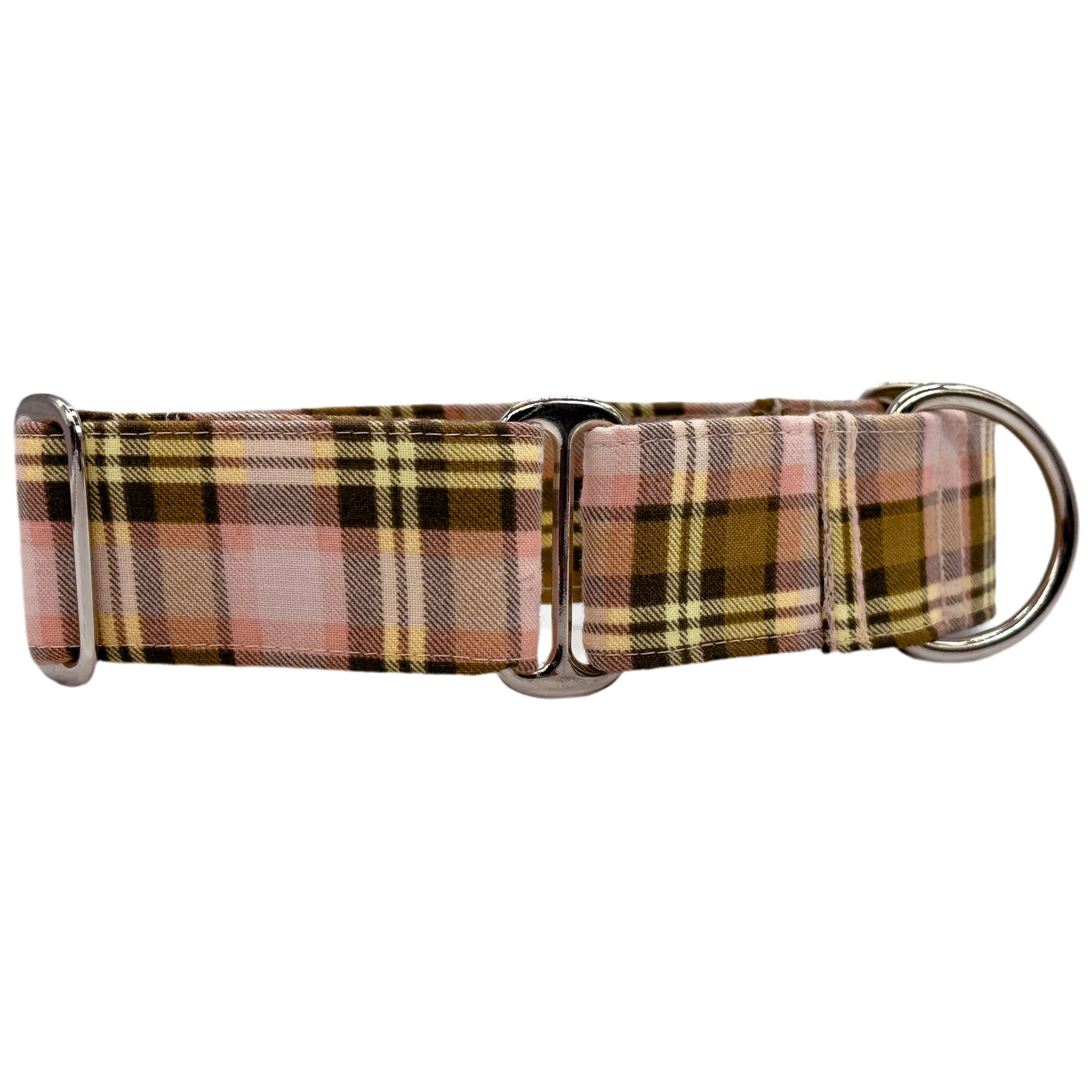 Martingale Collar - Peachy Paws Plaid