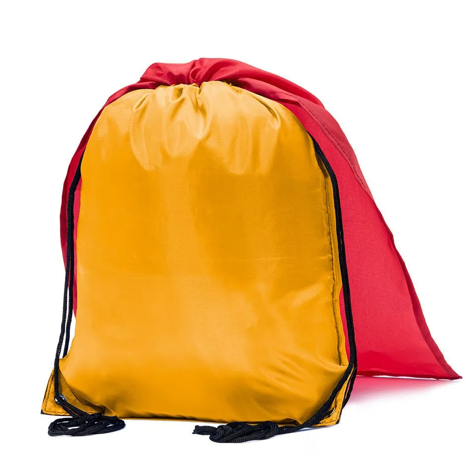 Mato & Hash Polyester Drawstring Cape Bag - 1 Color Print