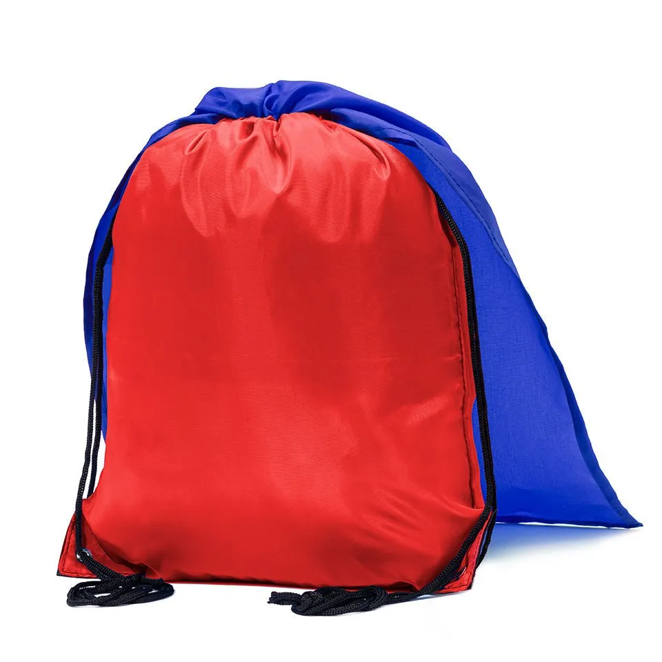 Mato & Hash Polyester Drawstring Cape Bag - 1 Color Print